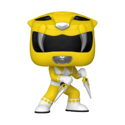 YELLOW RANGER POWER RANGERS 30TH FIGURINE POP TV VINYL 9 CM