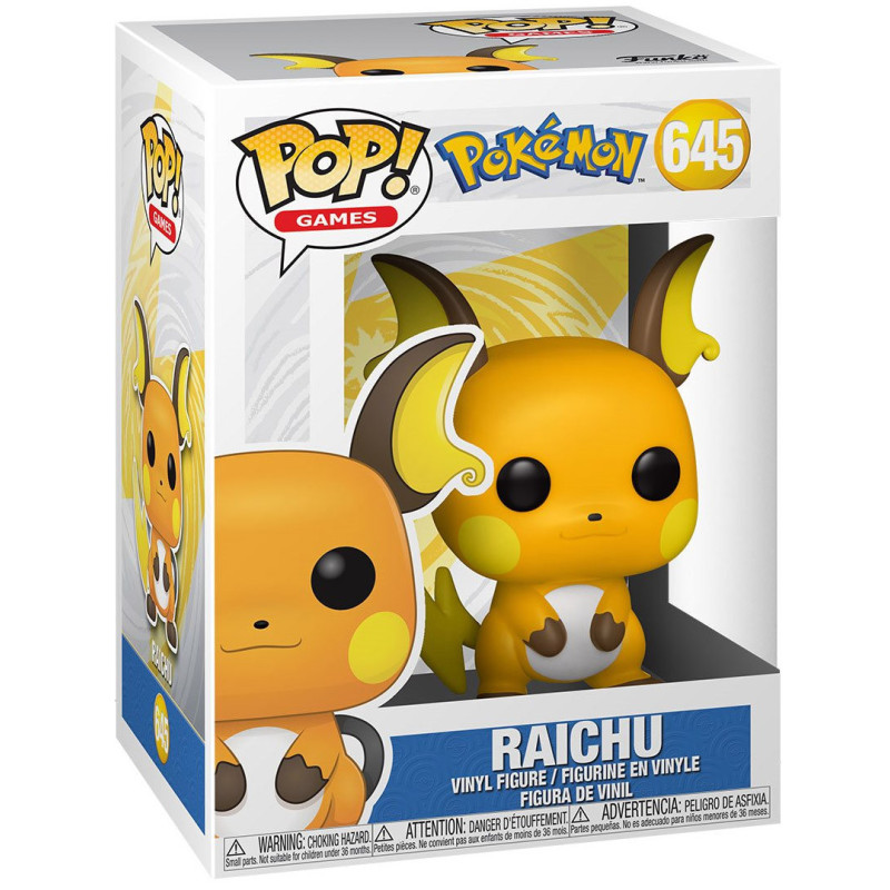 RAICHU EMEA POKEMON POP GAMES VINYL FIGURINE 9 CM