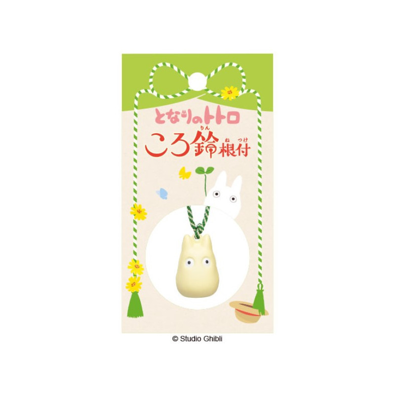 STRAP CLOCHETTE NETSUKE TOTORO BLANC MON VOISIN TOTORO