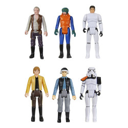 STAR WARS EPISODE IV RETRO COLLECTION 6 PACK FIGURINES 10 CM