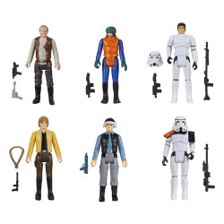 STAR WARS EPISODE IV RETRO COLLECTION 6 PACK FIGURINES 10 CM