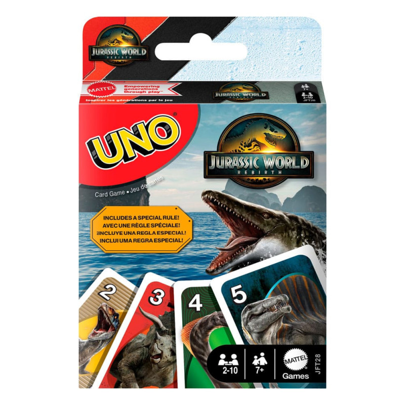 JURASSIC WORLD RENAISSANCE UNO JEUX DE CARTES