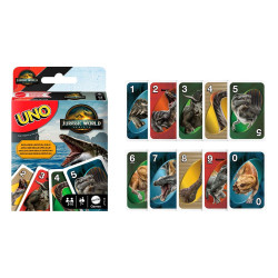 JURASSIC WORLD RENAISSANCE UNO JEUX DE CARTES