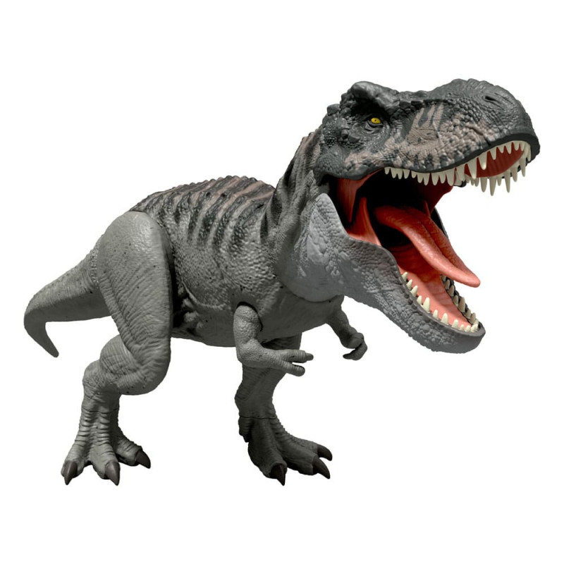 TYRANNOSAURUS REX JURASSIC WORLD REBIRTH FIGURINE SONORE 21 CM
