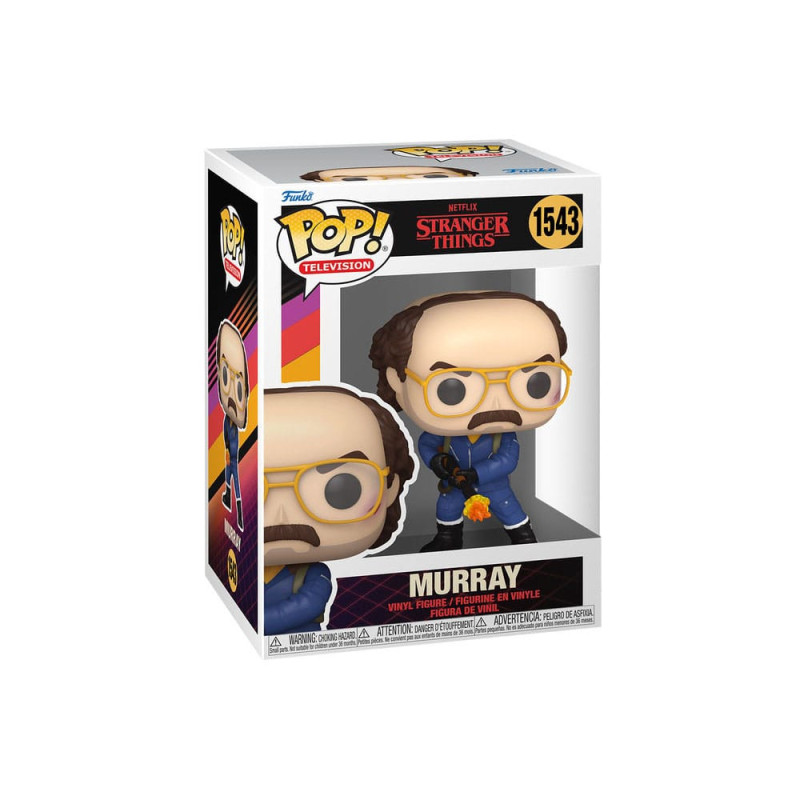 MURRAY WFLAMETHROWER STRANGER THINGS POP  TV VINYL FIGURINE 9 CM