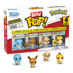 POKEMON PACK 4 FIGURINES BITTY POP  VINYL SERIES 4 2 CM
