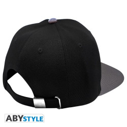 CASQUETTE SNAPBACK NOIR ET GRIS SKULL ONE PIECE