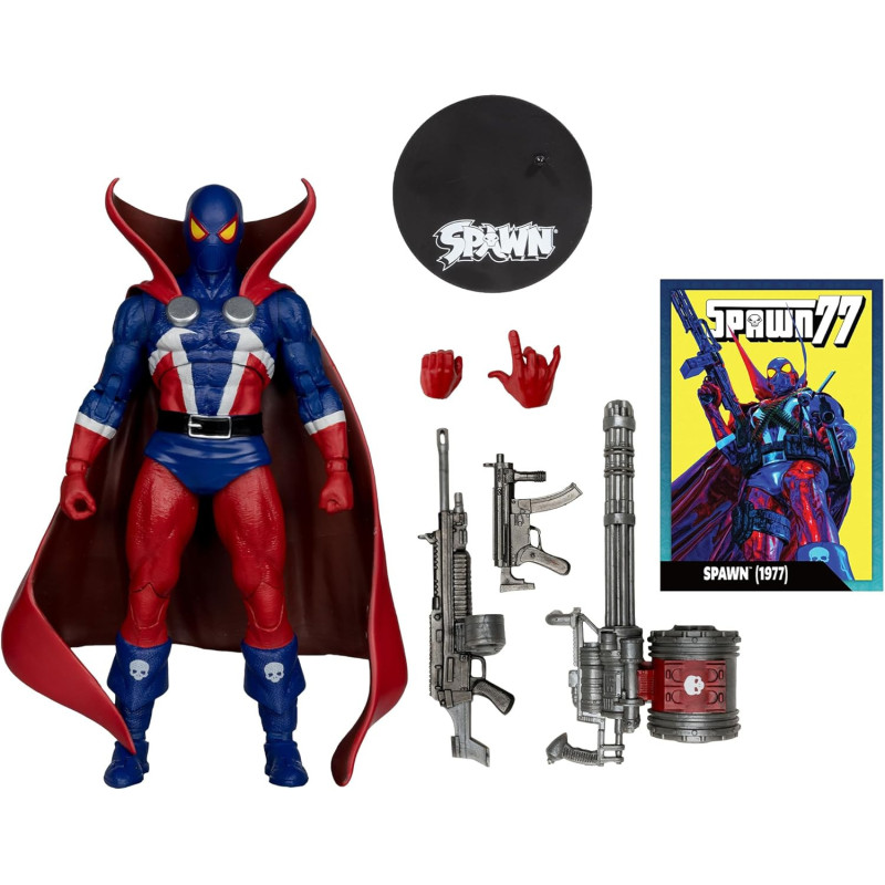 SPAWN PAGE PUNCHERS 1977 RED AND BLUE CHASE FIGURINE 18 CM SPAWN PAGE PUNCHERS 1977 RED AND BLUE CHASE FIGURINE 18 CM