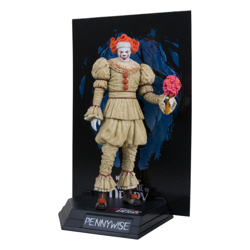 PENNYWISE FLASHBACK GOLD LABEL WELCOME TO DERRY MOVIE MANIACS STATUETT