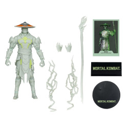 MORTAL KOMBAT GLOW IN THE DARK FIGURINE RAIDEN GOLD LABEL 18 CM