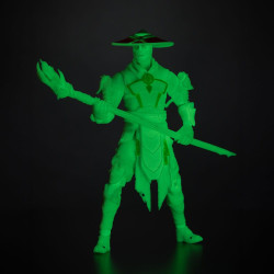 MORTAL KOMBAT GLOW IN THE DARK FIGURINE RAIDEN GOLD LABEL 18 CM
