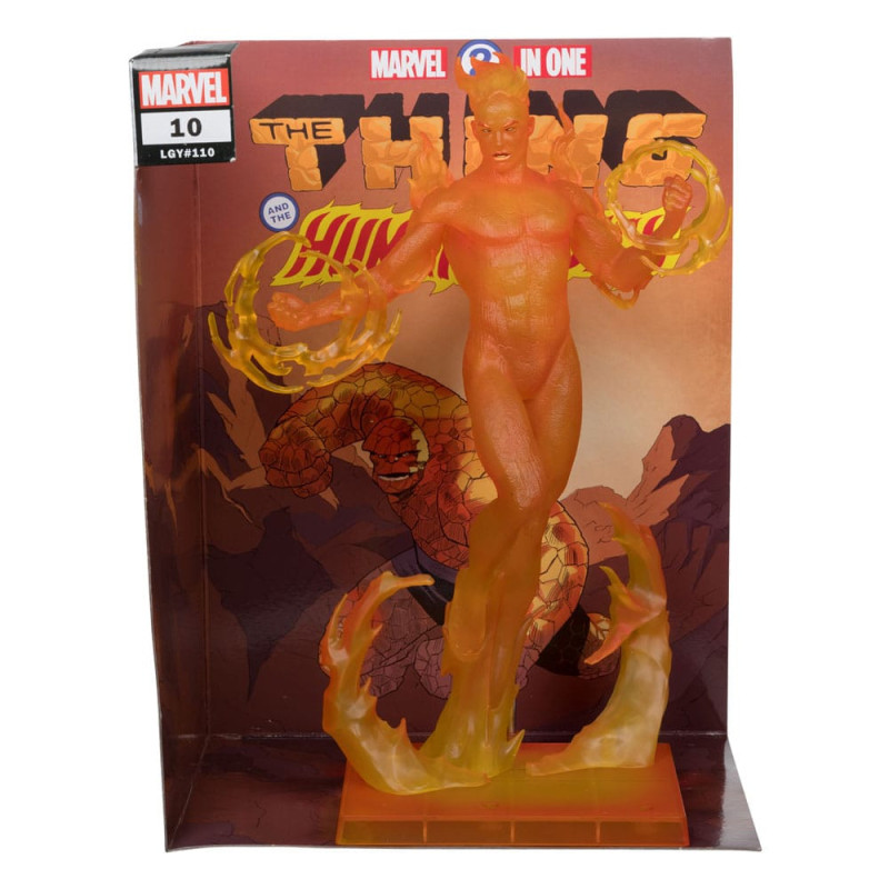 HUMAN TORCH MARVEL 2 IN ONE 10 MARVEL COLLECTION 1 6 FIGURINE 29 CM
