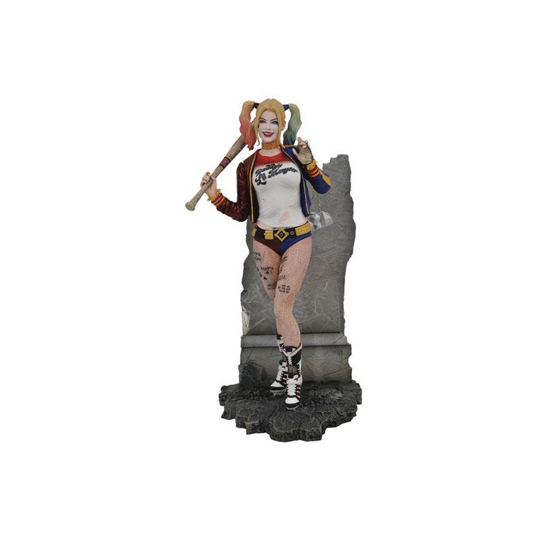 HARLEY QUINN BATMAN SUICIDE SQUAD VERSION FIGURINE FRICTION EN PVC 5CM