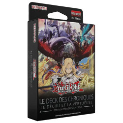 LE DECK DES CHRONIQUES LE DECHU ET LA VERTUEUSE EDITION ENTIEREMENT FOIL YU GI OH JCC VERS FRANCAISE