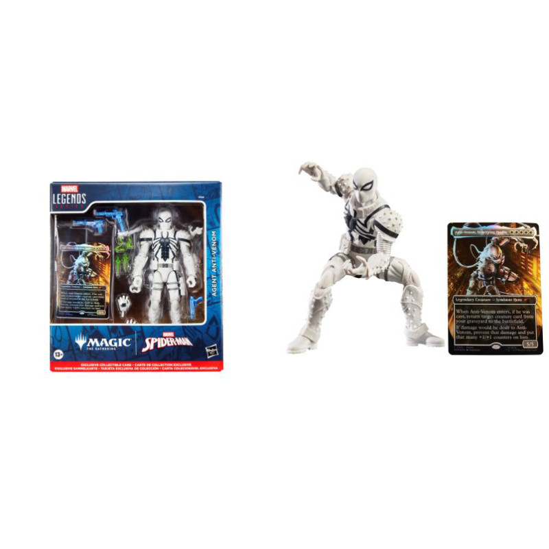 SPIDER MAN AGENT ANTI VENOM ACTION FIGURE MARVEL LEGENDS MTG 15 CM