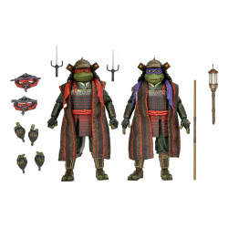 DONATELLO ET RAPHAEL TMNT 3 MOVIE TURTLES IN TIME 7IN SCALE ACTION FIG