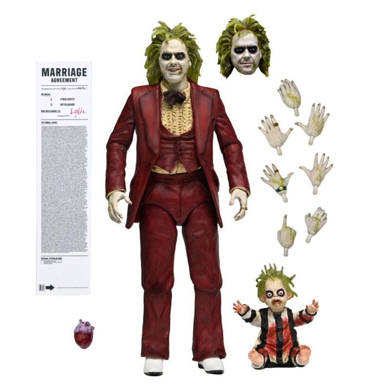 BEETLEJUICE RED TUXEDO ULTIMATE 7IN SCALE ACTION FIGURE