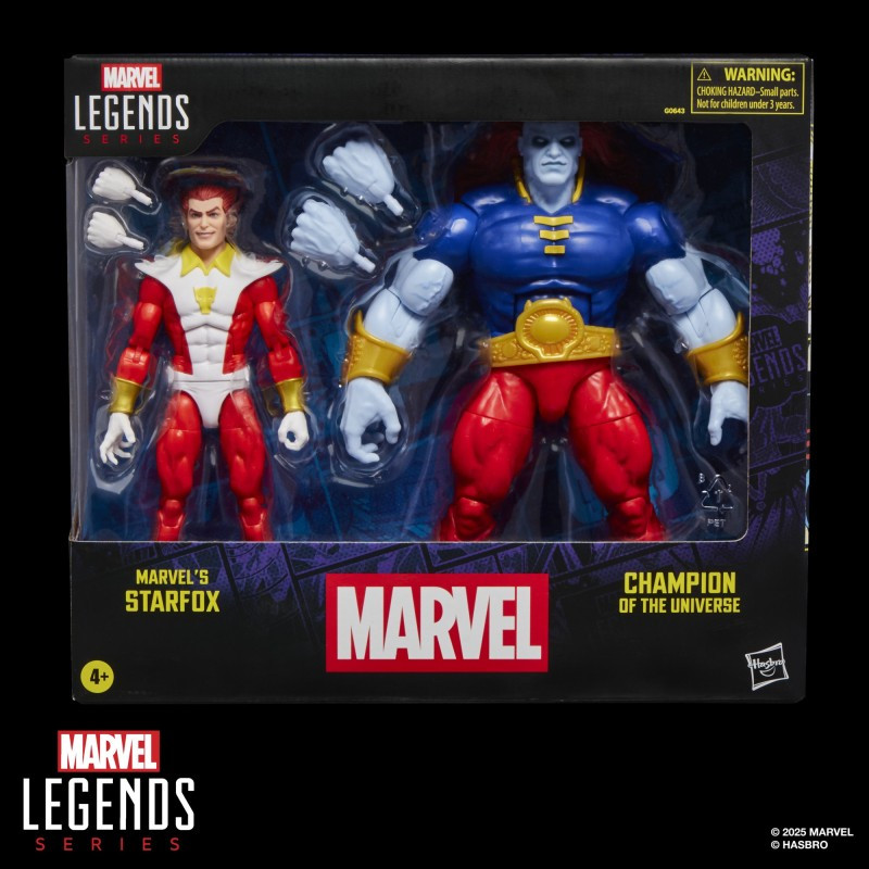 STARFOX ET CHAMPION OF THE UNIVERSE MARVEL LEGENDS FIGURINE 15 CM