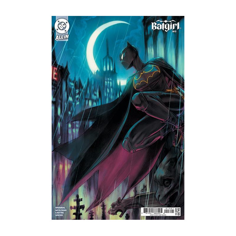 BATGIRL  13 CVR B NIMIT MALAVIA CARD STOCK VAR