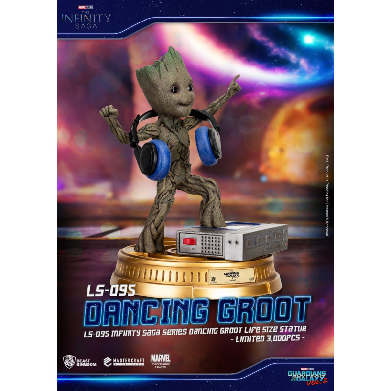 DANCING GROOT LES GARDIENS DE LA GALAXIE 2 STATUE HEO EU EXCLUSIVE 32 