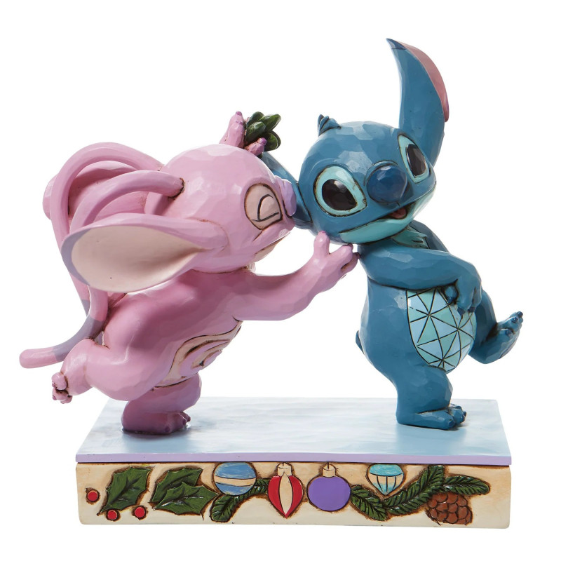 ANGEL AND STITCH MISTLETOE KISSES