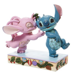 ANGEL AND STITCH MISTLETOE KISSES