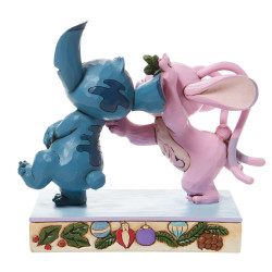 ANGEL AND STITCH MISTLETOE KISSES