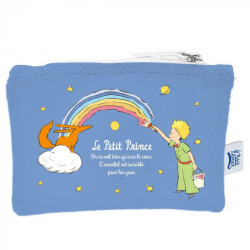TROUSSE DE TOILETTE LE PETIT PRINCE PEIGNANT UN ARC EN CIEL