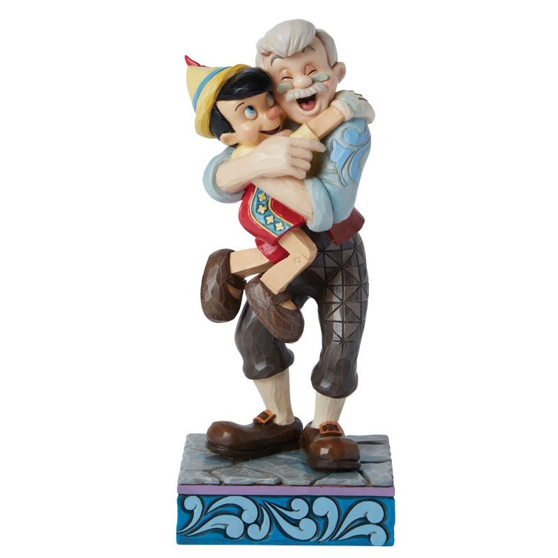 GEPETTO ET PINOCCHIO DISNEY TRADITIONS STATUE 18 CM