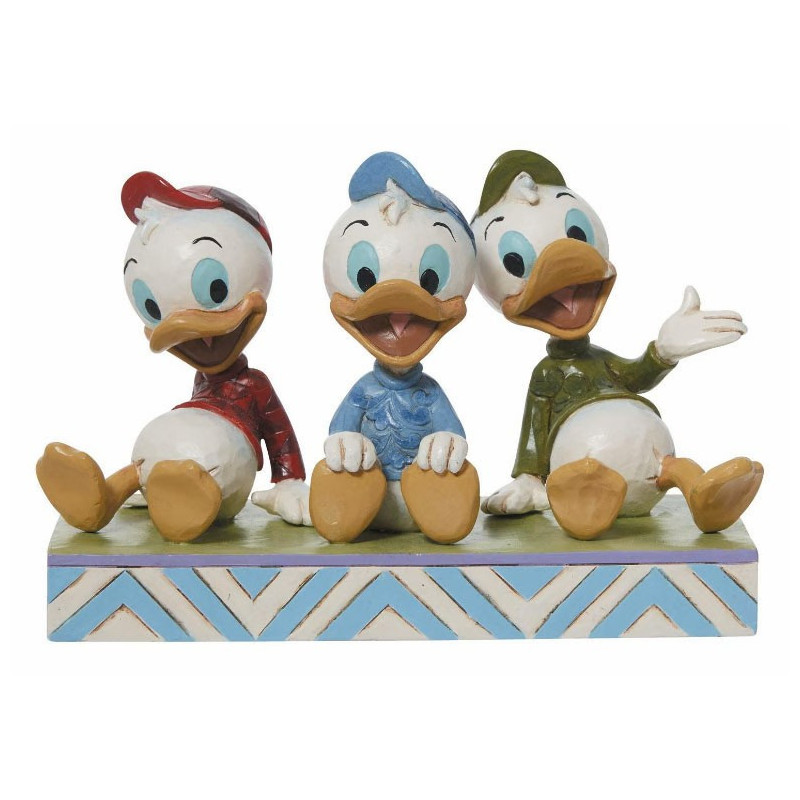 HUEY DEWEY AND LOUIE SITTING DISNEY TRADITIONS 9 CM