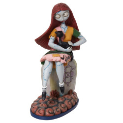 SALLY CAT ON GRAVE STONE DISNEY TRADITIONS 19 CM