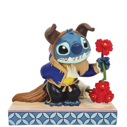 STITCH AS BEAST BEAUTY AND THE STITCH STATUE 15 CM