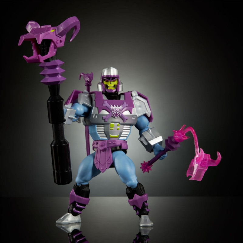 MEGATRON ARMOR SKELETOR MOTU X TRANSFORMERS FIGURINE 14 CM