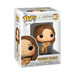 HERMIONE WITH CROOKSHANKS HARRY POTTER POP AND BUDDY MOVIES VINYL FIGURINE 9 CM