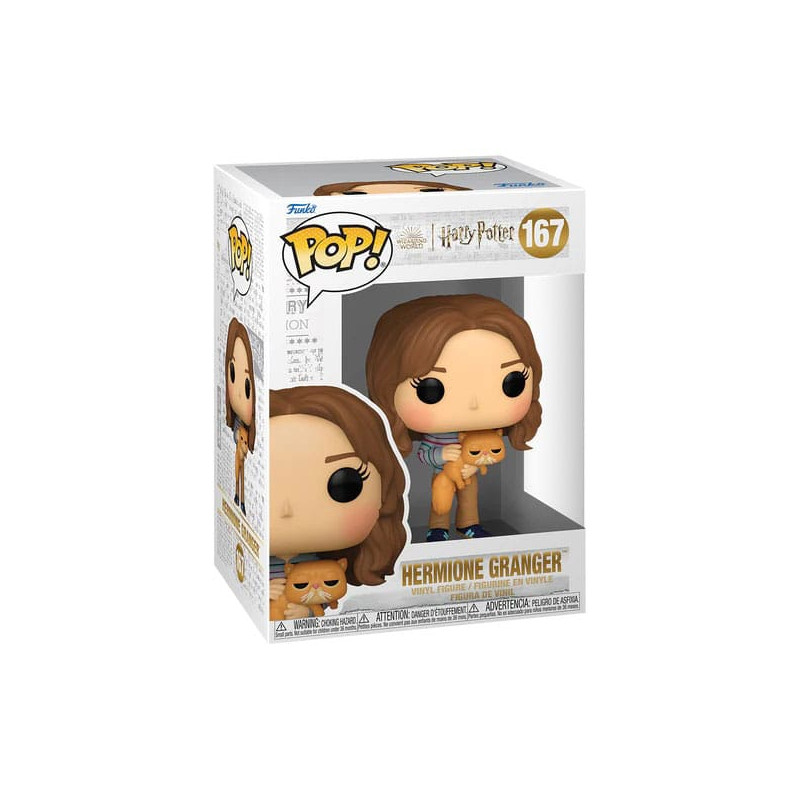 HERMIONE WITH CROOKSHANKS HARRY POTTER POP AND BUDDY MOVIES VINYL FIGURINE 9 CM