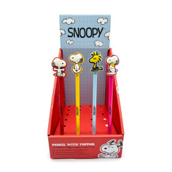 CRAYON EMBOUT DECORATIF SNOOPY ET WOODSTOCK