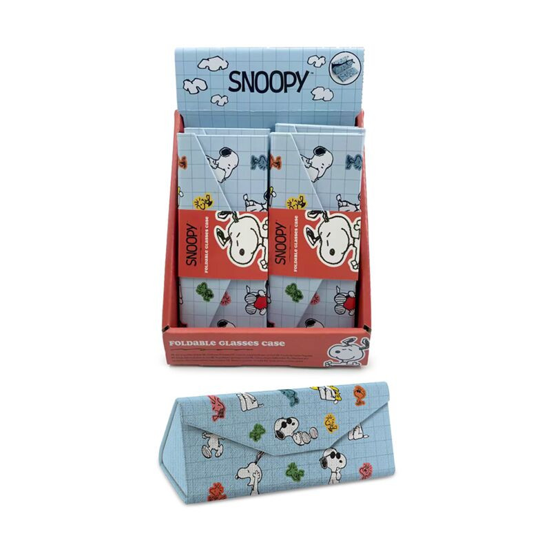 BOITIER A LUNETTES PLIABLE PEANUTS SNOOPY ET WOODSTOCK