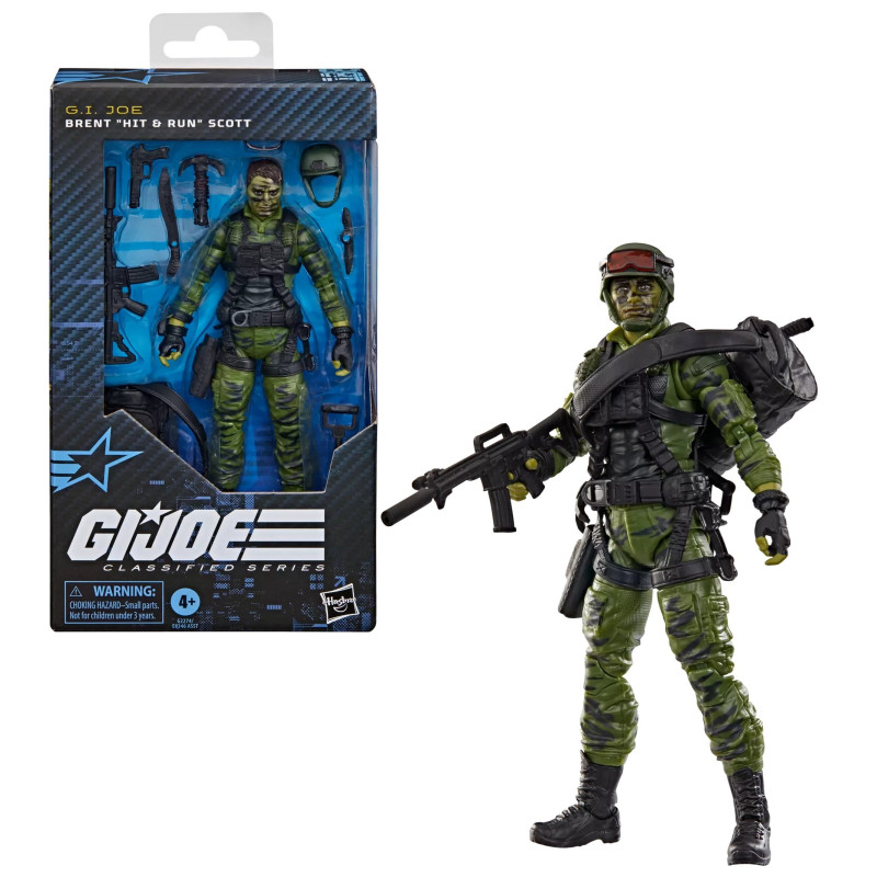 BRENT HIT AND RUN SCOTT GI JOE CLASSIFIED 188 FIGURINE 15 CM