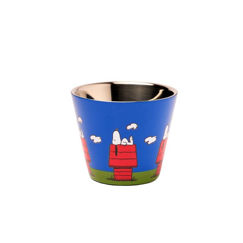 TASSE EXPRESSO EN ACIER SNOOPY SUR SA NICHE