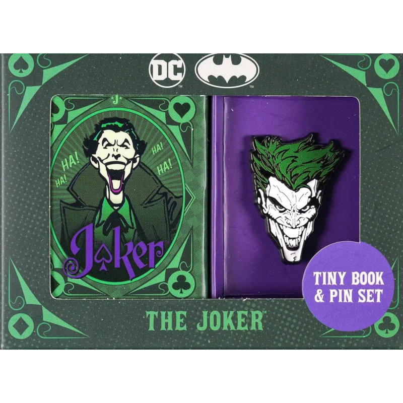 DC COMICS THE JOKER TINY BOOK   PIN SET