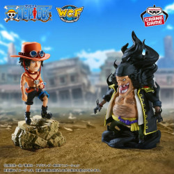 PORTGAS D ACE VS MARSHALL D TEACH ONE PIECE WCF LOG STORIES FIGURINE