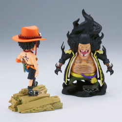 PORTGAS D ACE VS MARSHALL D TEACH ONE PIECE WCF LOG STORIES FIGURINE