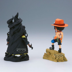 PORTGAS D ACE VS MARSHALL D TEACH ONE PIECE WCF LOG STORIES FIGURINE