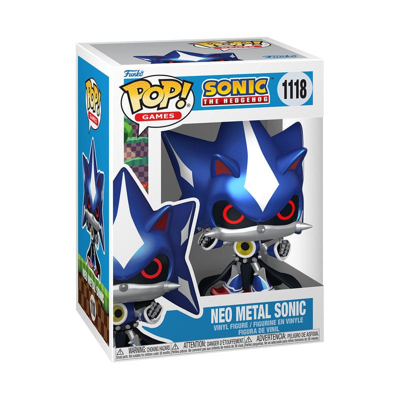 SONIC THE HEDGEHOG NEO METAL SONIC POP GAMES VINYL FIGURINE 9 CM