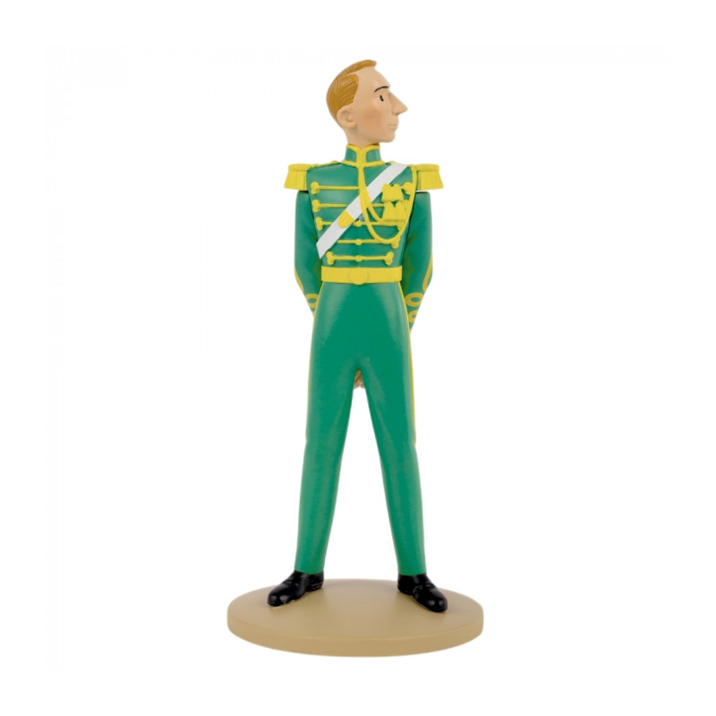 HERGE EN COSTUME VERT