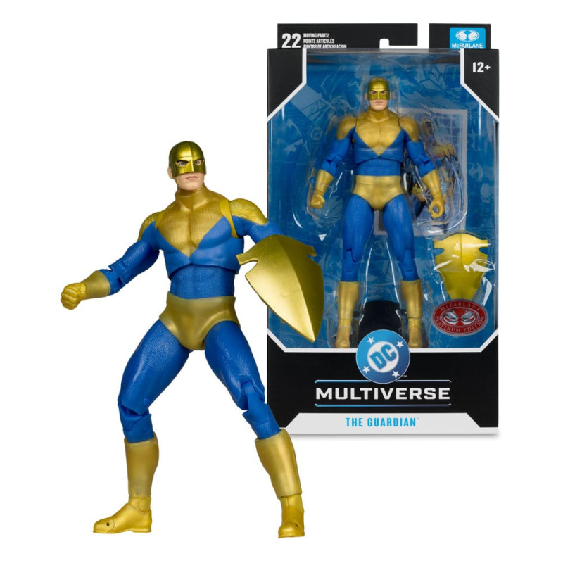 THE GUARDIAN ACTION COMICS DC MULTIVERSE FIGURINE 18 CM