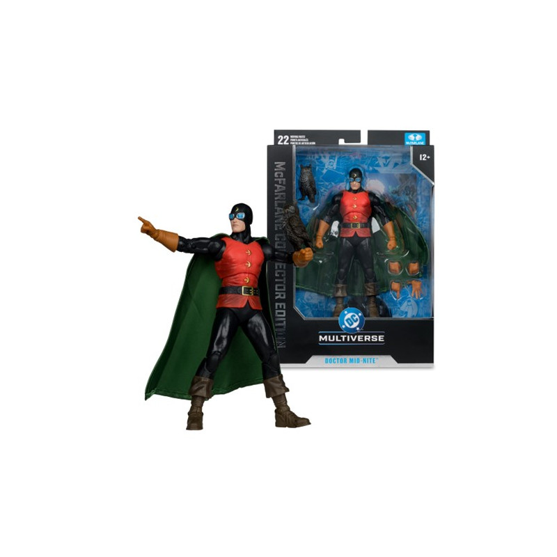 DOCTOR MID NITE JUSTICE SOCIETY OF AMERICA EDITION 7IN 48 DC MULTIVERSE FIGURINE 19CM