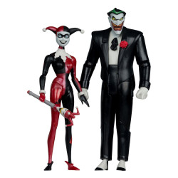 HARLEY QUINN AND JOKER MAD LOVE BATMAN ANIMATED SERIES FIGURINE 18 CM