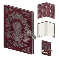 HOUSE OF THE DRAGON S2 IRON THRONE NOTE BOOK LOCKABLE