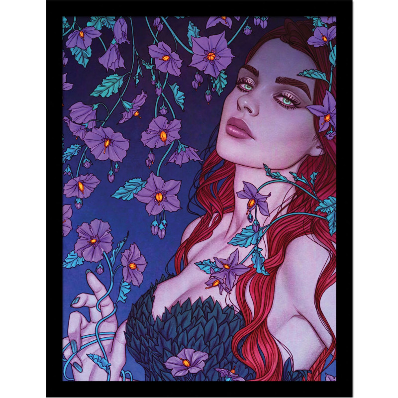 POISON IVY EYES DC COMICS COLLECTOR PRINT ENCADRE 30X40 CM